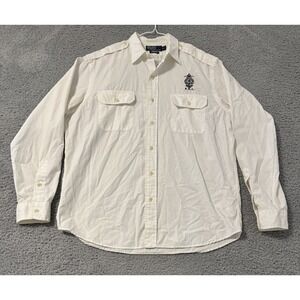 Ralph Lauren Polo Company No.57 "Bleecker" Custom‎ Fit Crest Button Down Size L